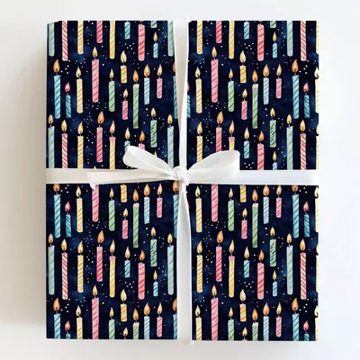Wishing on Wax - Gift Wrap for Christmas, Holidays Wrapping Paper, Christmas Wrapping Paper