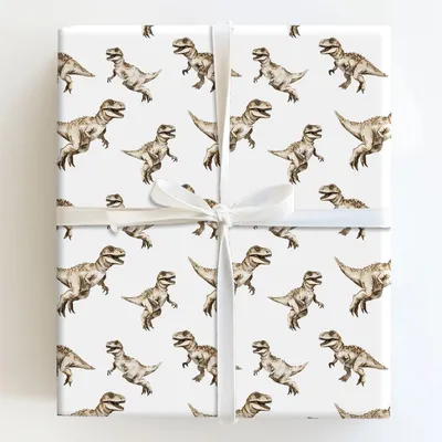 Jurrasic James - Gift Wrap for Christmas, Holidays Wrapping Paper, Christmas Wrapping Paper