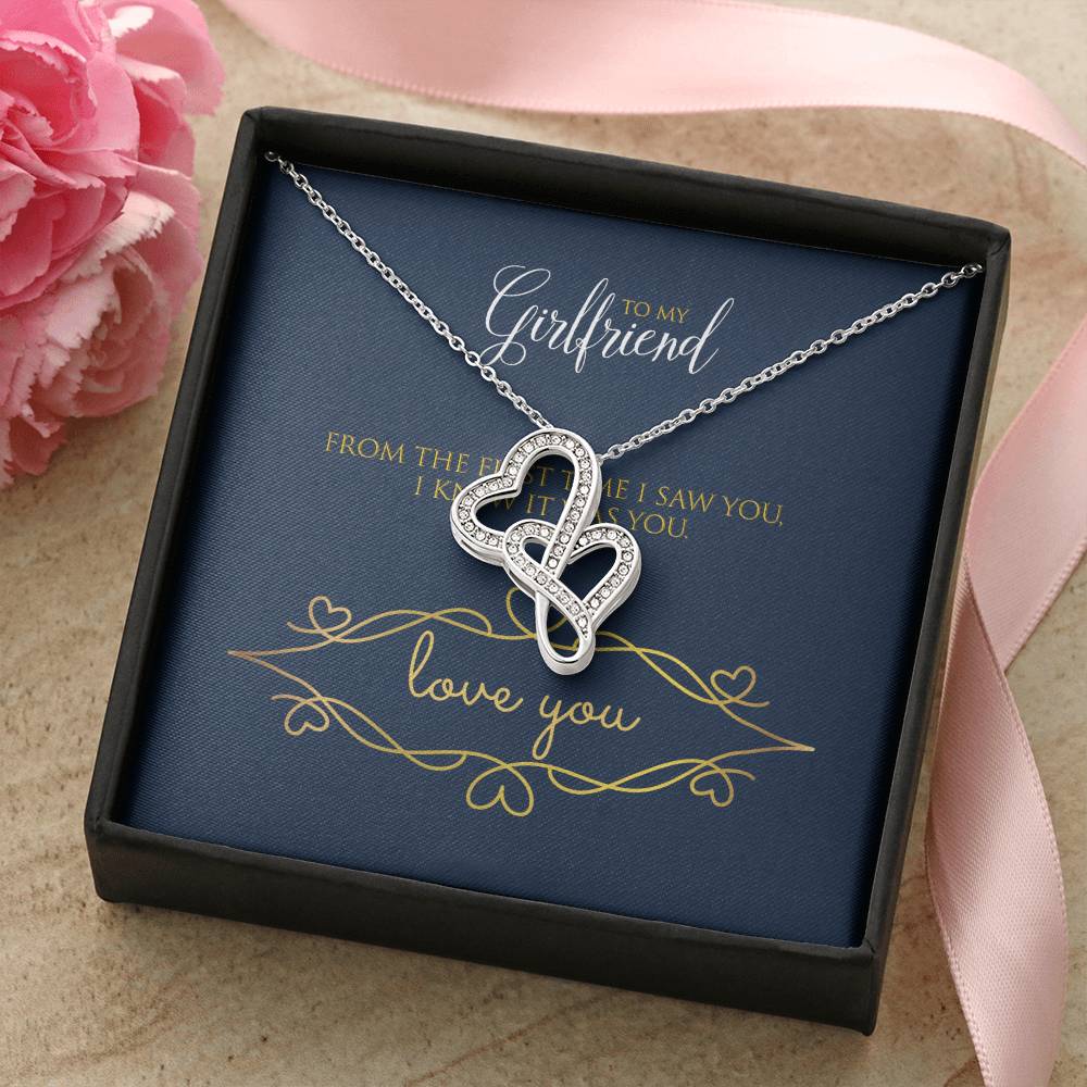 Girlfriend Double Hearts Necklace