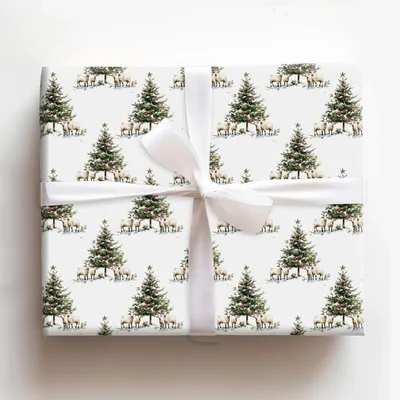 Boers of Holly - Gift Wrap for Christmas, Holidays Wrapping Paper, Christmas Wrapping Paper