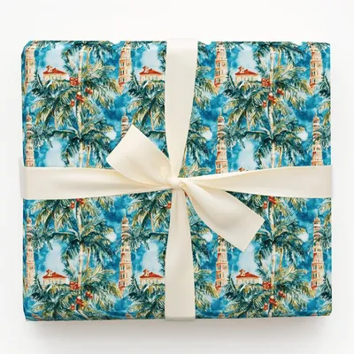 Holly and Heat - Gift Wrap for Christmas, Holidays Wrapping Paper, Christmas Wrapping Paper