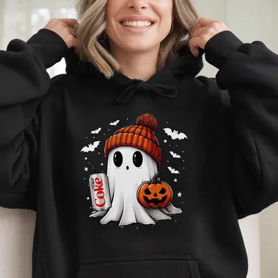 Halloween Ghost Diet Coke Hoodie Ghost Diet Coca Hoodie Halloween Diet Coca Hoodie Cute Ghost Pumpkin Made In Usa