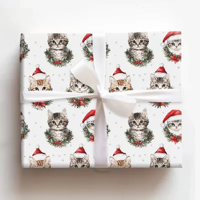 Belle & Whisker - Gift Wrap for Christmas, Holidays Wrapping Paper, Christmas Wrapping Paper