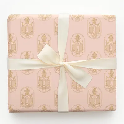 Delta Gamma Heartcrest - Gift Wrap for Christmas, Holidays Wrapping Paper, Christmas Wrapping Paper