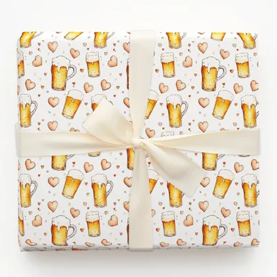 Brewed Just for You - Gift Wrap for Christmas, Holidays Wrapping Paper, Christmas Wrapping Paper