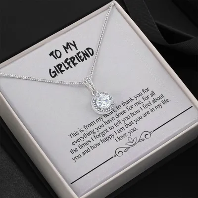 Gift For Girlfriend Thank You For Everything You Have Done For Me Eternal Hope Necklace
