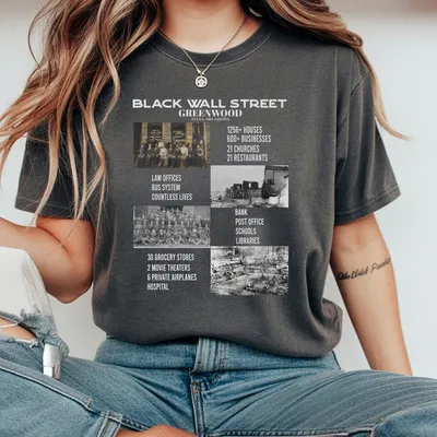 Black Wall Street T-Shirt Black History Month T-Shirt Black People African American