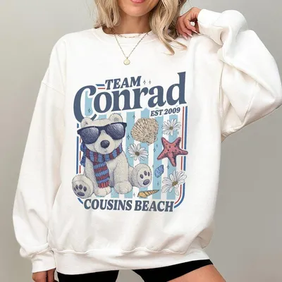 Team Conrad Junior Mint Bear Sweatshirt Junior Mint Bear Team Conrad Sweatshirt Conrad Fisher Sweatshirt Conrad Fisher Sweatshirt The Summer