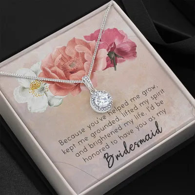 Bridesmaid Gift Necklace Personalized Flower Girl Gift For Bridesmaid Gift for Bridesmaid