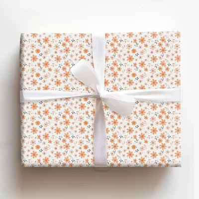 Flower Power - Gift Wrap for Christmas, Holidays Wrapping Paper, Christmas Wrapping Paper