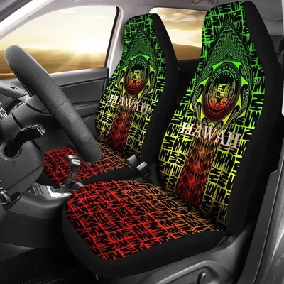 Hawaii Car Seat Cover Hawaii Seal Rocket Style Reggae