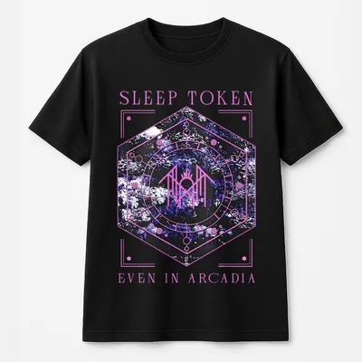 Retro Purple Sleep Token Even In Arcadia T-Shirt T-Shirt Unisex Cotton Graphic T-Shirt Back To School Made In Usa