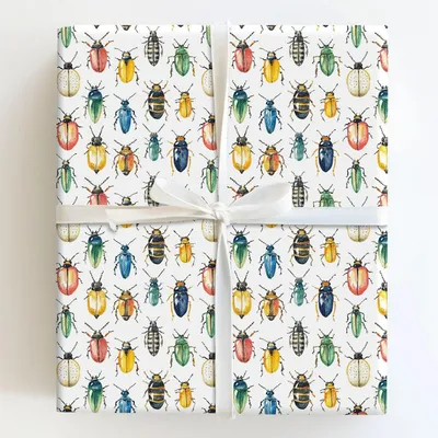 Cassian Bug - Gift Wrap for Christmas, Holidays Wrapping Paper, Christmas Wrapping Paper
