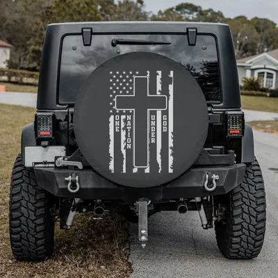 Faith Tire Cover, Spare Tire Cover For Car, Christian Tire Cover Gift For Holiday Spare Tire Cover