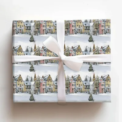 Heidelberg Holidays - Gift Wrap for Christmas, Holidays Wrapping Paper, Christmas Wrapping Paper