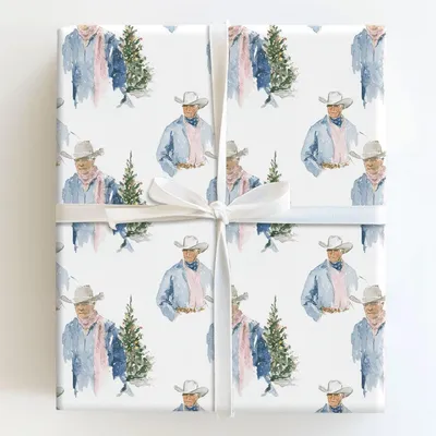Yuletide Ranchers - Gift Wrap for Christmas, Holidays Wrapping Paper, Christmas Wrapping Paper