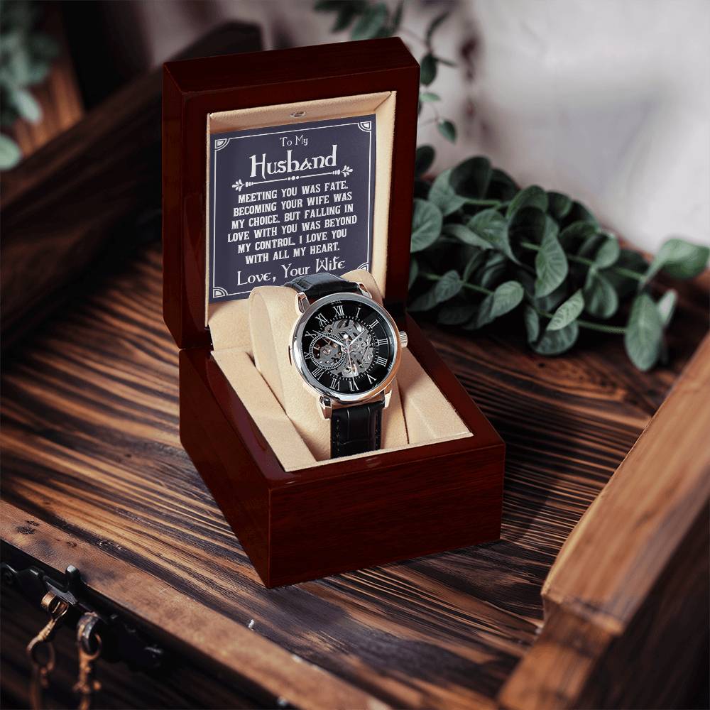 Anniversary Gift For Him Anniversary Watch For Husband Unique Romantic Gifts For Husband Meaningful Gifts For Husband Openwork Watch