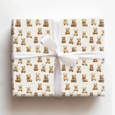 Cuddly Companions - Gift Wrap for Christmas, Holidays Wrapping Paper, Christmas Wrapping Paper