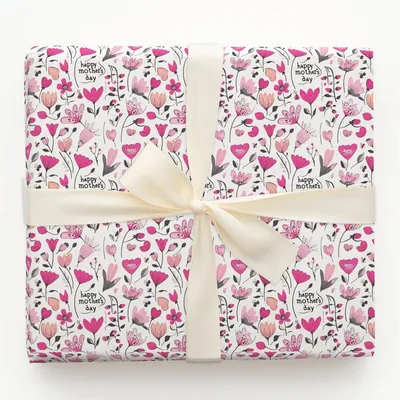Her Blossom - Gift Wrap for Christmas, Holidays Wrapping Paper, Christmas Wrapping Paper