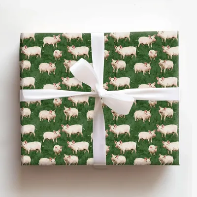 Fresh Farm - Gift Wrap for Christmas, Holidays Wrapping Paper, Christmas Wrapping Paper