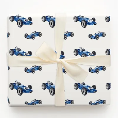 Streaking Blues - Gift Wrap for Christmas, Holidays Wrapping Paper, Christmas Wrapping Paper