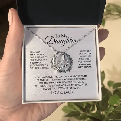 Daughter - The Proudest Moment - Forever Love Necklace