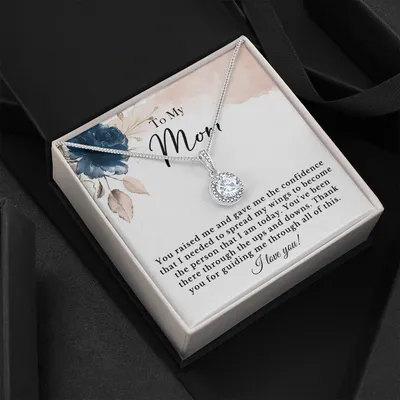 To My Mom Necklace, Thank you for Guiding Me, Gift for Mom, Mother's Day Gift