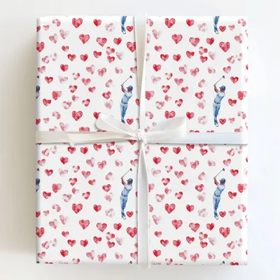 Fairway to Forever - Gift Wrap for Christmas, Holidays Wrapping Paper, Christmas Wrapping Paper