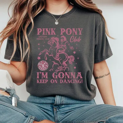 Chappell Roan T-Shirt Pink Pony Club T-Shirt Midwest Princess Tour Sapphic Lesbian Pride Music T-Shirt Gift For Women Casual
