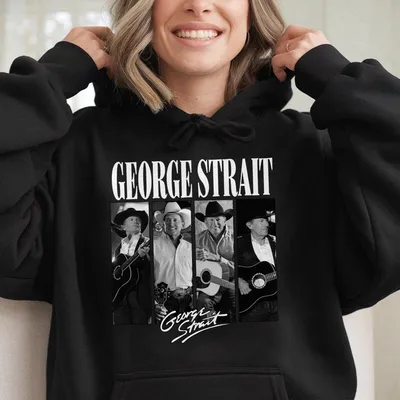 Retro George Strait Bootleg Graphic Hoodie,Classic Country Music Hoodie,Unisex Hoodie,Comfortable Gift For Men And Women,Full Size And Colors