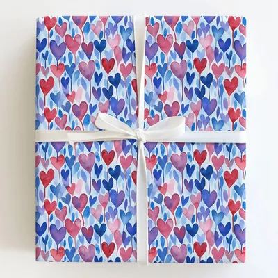 Shape of My Love - Gift Wrap for Christmas, Holidays Wrapping Paper, Christmas Wrapping Paper