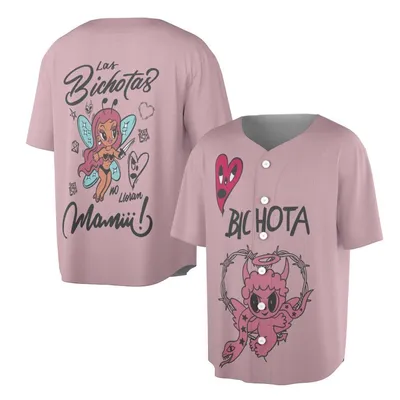 Karol G Las Bichotas No Lloran Baseball Jersey, Bichota Heart Art, Latin Music Fan Apparel, MañAna Será Bonito Baseball Jersey