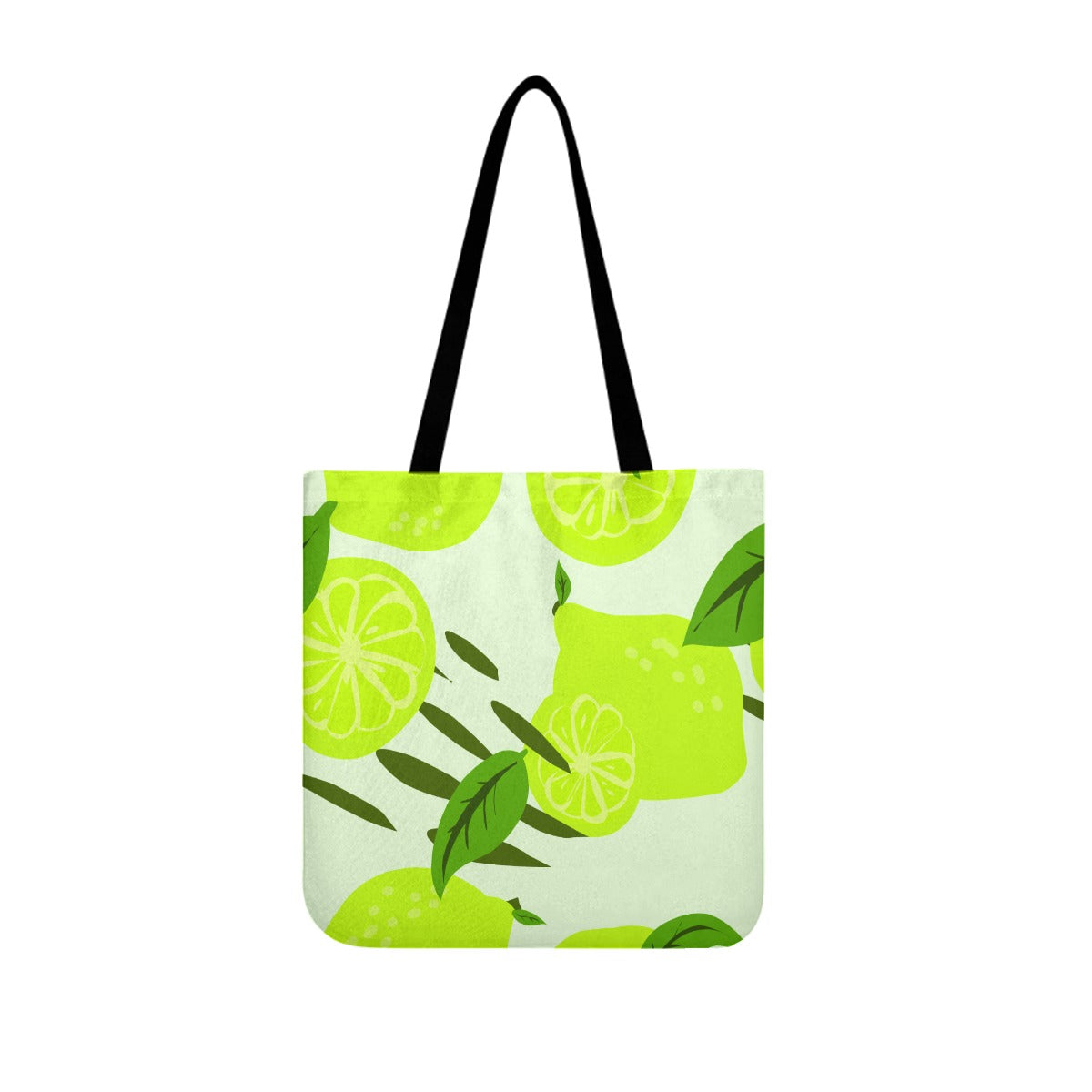 Lime Pattern Cloth Tote Bags
