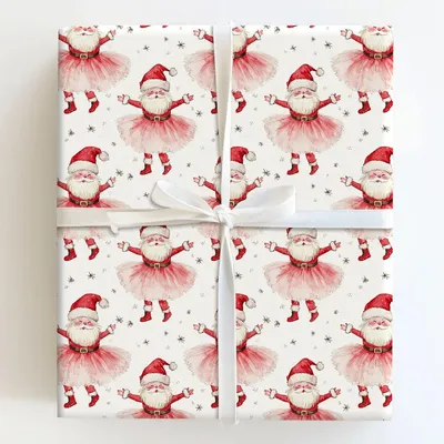 Tutus and Cheer - Gift Wrap for Christmas, Holidays Wrapping Paper, Christmas Wrapping Paper