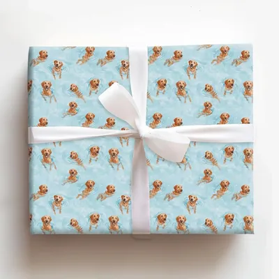 Pool Day with the Vizslas - Gift Wrap for Christmas, Holidays Wrapping Paper, Christmas Wrapping Paper