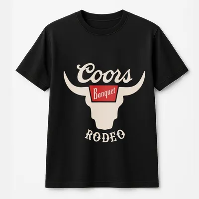 Vintage Coors Banquet Rodeo Men'S Cowboy T-Shirt, Unisex Casual T-Shirt