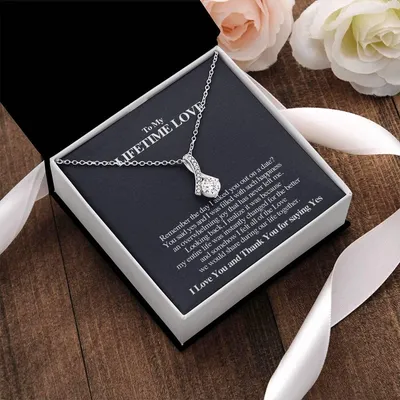 Thank You Lifetime Love Pendant Alluring Beauty Necklace