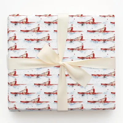 Santa Crew Team - Gift Wrap for Christmas, Holidays Wrapping Paper, Christmas Wrapping Paper