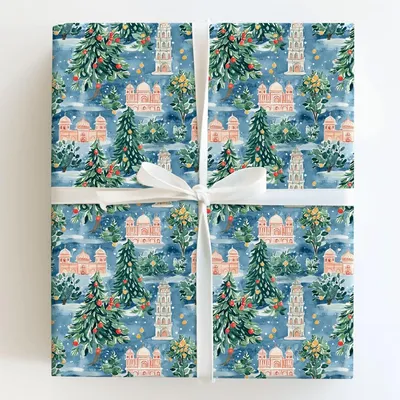 Bollywood Bells - Gift Wrap for Christmas, Holidays Wrapping Paper, Christmas Wrapping Paper