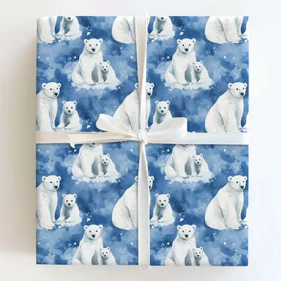 Polar Mom - Gift Wrap for Christmas, Holidays Wrapping Paper, Christmas Wrapping Paper
