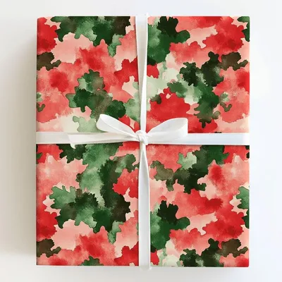 Christmas Camo - Gift Wrap for Christmas, Holidays Wrapping Paper, Christmas Wrapping Paper