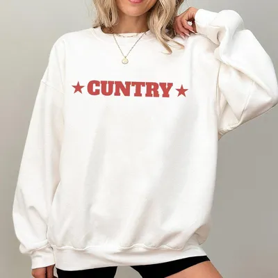 Cuntry Western Rodeo Unisex Sweatshirt Funny Country Sweatshirt Country Top Gift Cowgirl Sweatshirt Country Concert Music Festival Sweatshirt