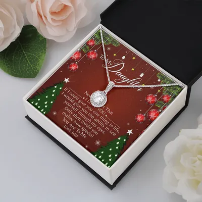 To My Special Daughter Dragonfly Necklace Christmas Message Card Gift From Dad - Gift For Daughter From Dad, To My Daughter Necklace, Daughter Gift From Dad, Daughter Birthday Gift, Father And Daughter Necklace, Daughter Gift