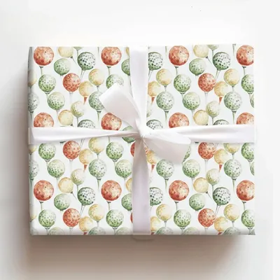 Bogey No More - Gift Wrap for Christmas, Holidays Wrapping Paper, Christmas Wrapping Paper