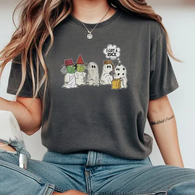 I Got A Rock T-Shirt Snoopy Halloween T-Shirt For Men Women Trick Or Treat T-Shirt Ghost Halloween T-Shirt Peanuts Halloween