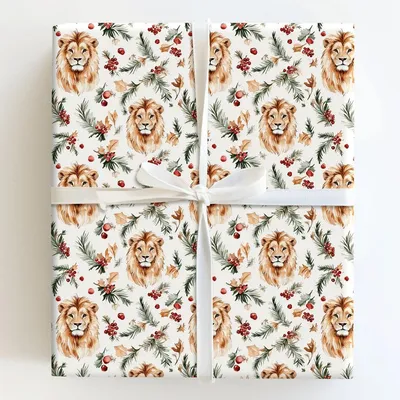 Savanna Sleigh - Gift Wrap for Christmas, Holidays Wrapping Paper, Christmas Wrapping Paper