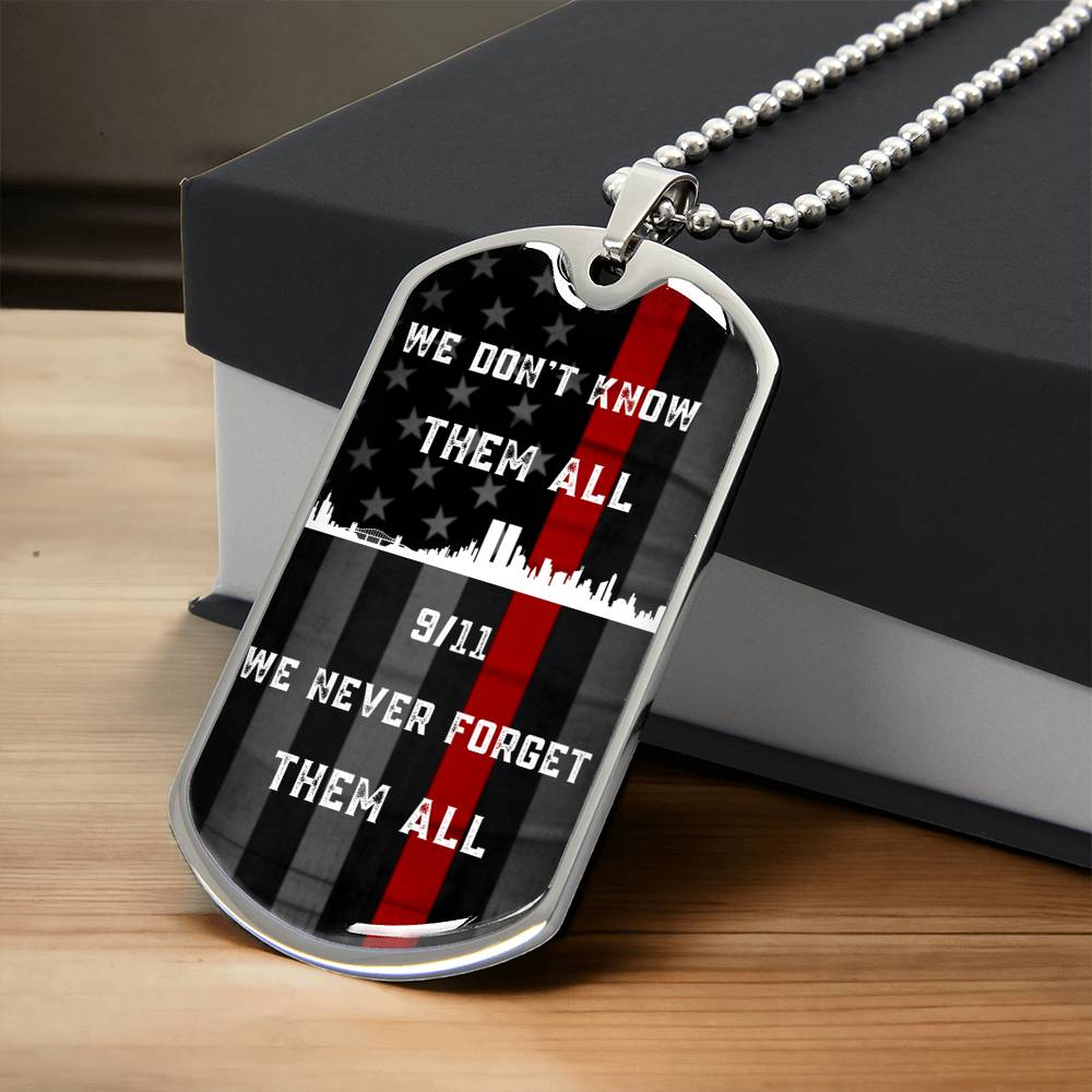 We Don't Know Them All - Necklace - Army Tag Necklace, Dog Tag