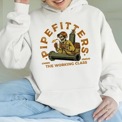 Pipefitter Hoodie Union Pipefitter Hoodie Plumber Hoodie Proud Pipefitter Hoodie Men Wear Construction Hoodie Blue Collar