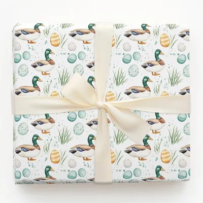 Quackin Up for Easter - Gift Wrap for Christmas, Holidays Wrapping Paper, Christmas Wrapping Paper