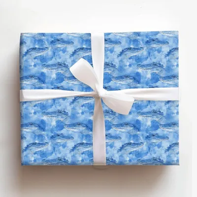 Blue Snap - Gift Wrap for Christmas, Holidays Wrapping Paper, Christmas Wrapping Paper